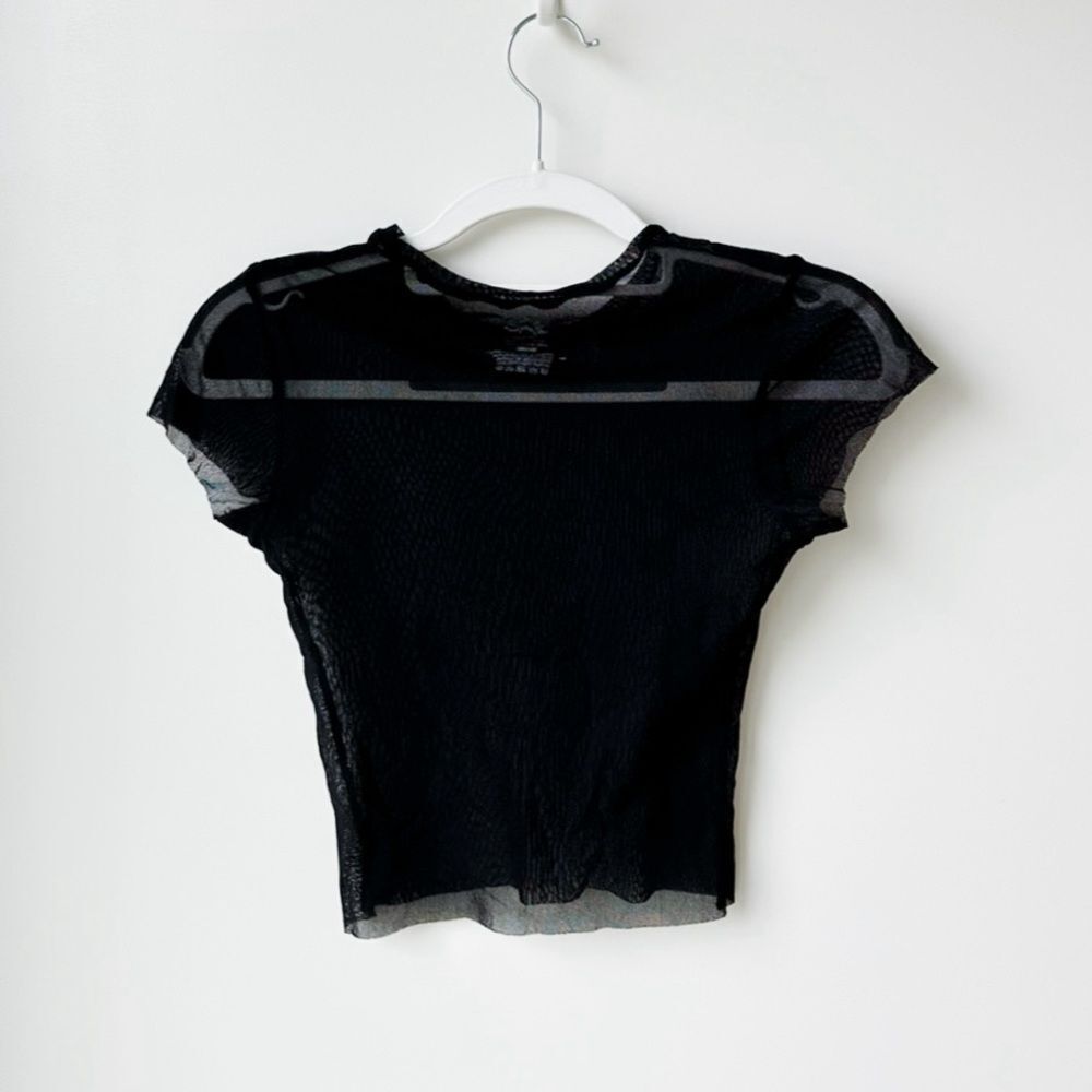 ❌SOLD❌ FREE PEOPLE The Sun Tee in Black - Picture 3 of 3